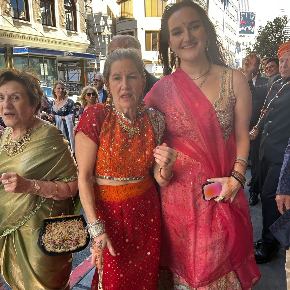 Red and Pink Traditional Dress